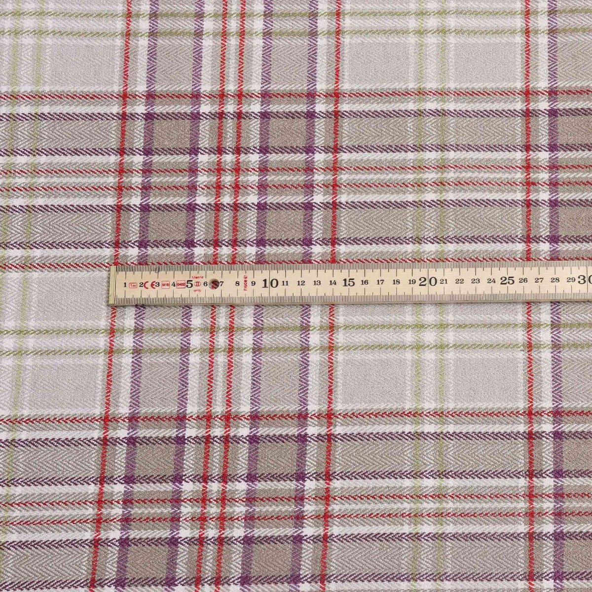 Voyage Maison Lythmore Plum Check Fabric - Image 5