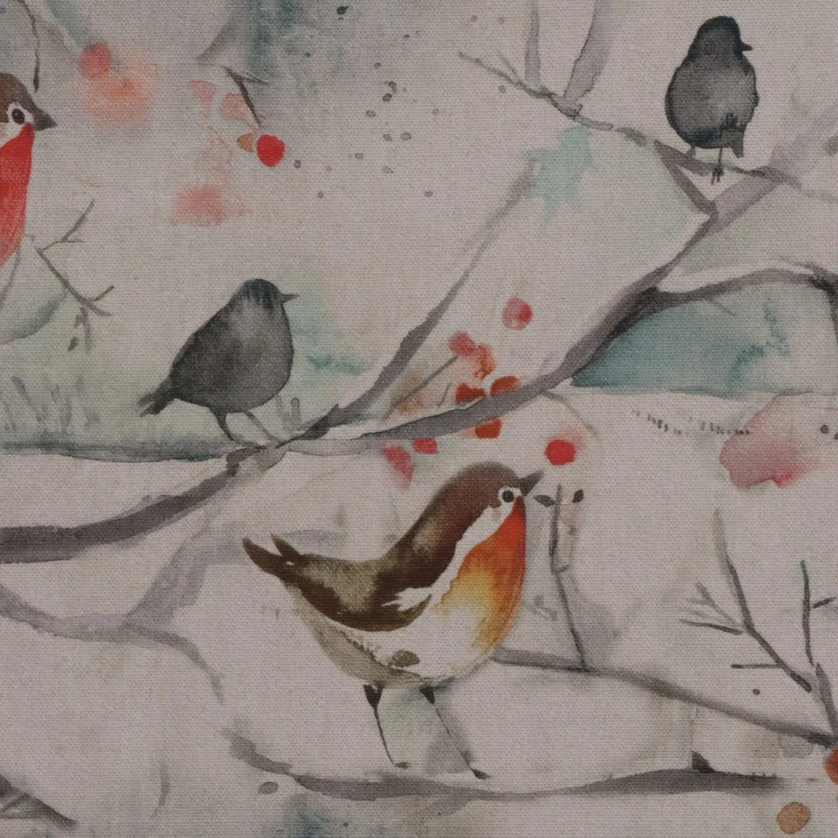Voyage Maison Snowy Song Linen Fabric - Image 4