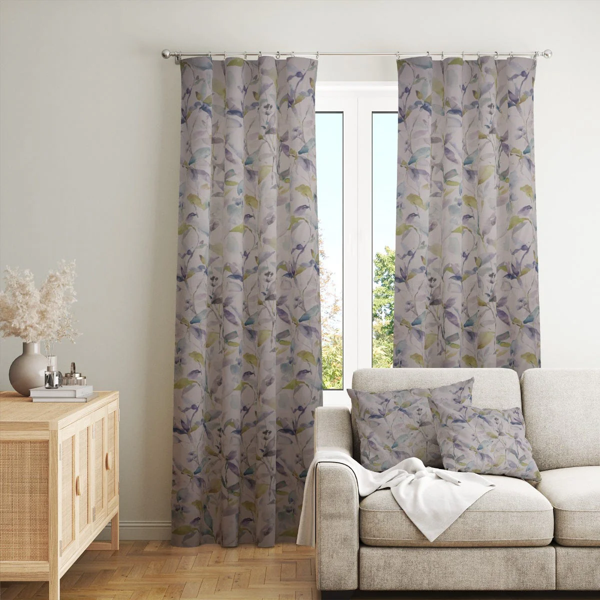 Voyage Naura Lemon Satin Fabric - Image 3
