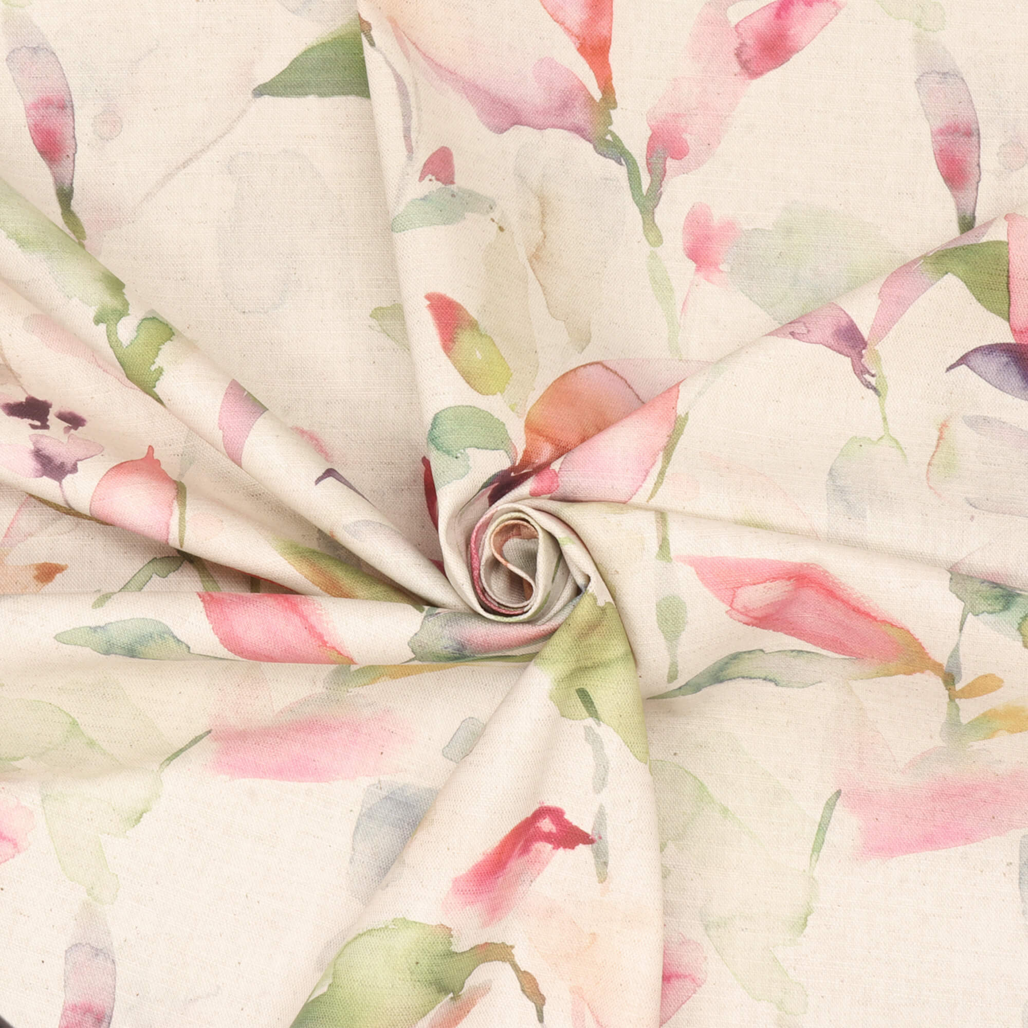 Voyage Naura Poppy Natural Fabric - Image 3