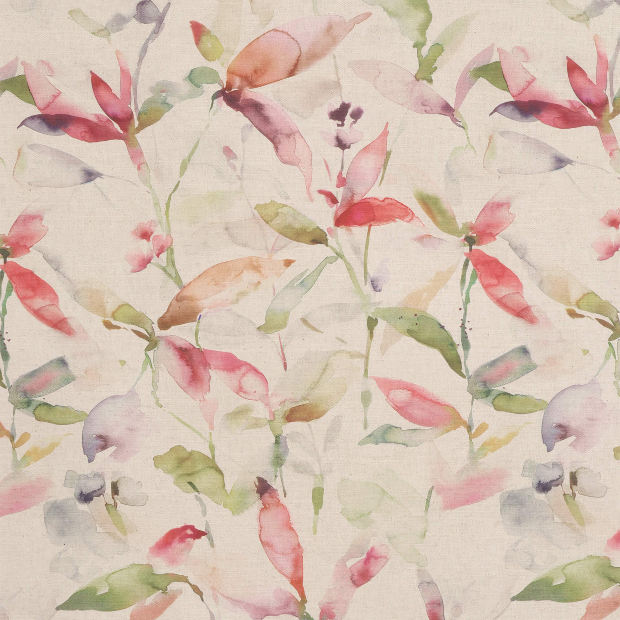 Voyage Naura Poppy Natural Fabric - Image 7
