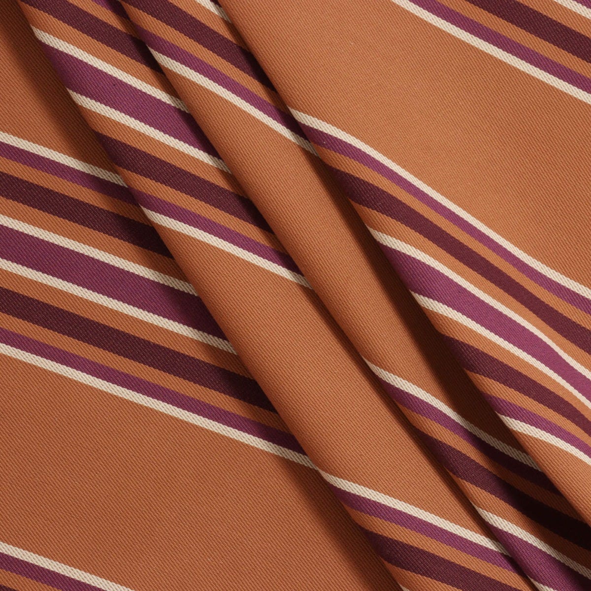 Clearance Warwick Rivale Terracotta Stripe Fabric - Image 7
