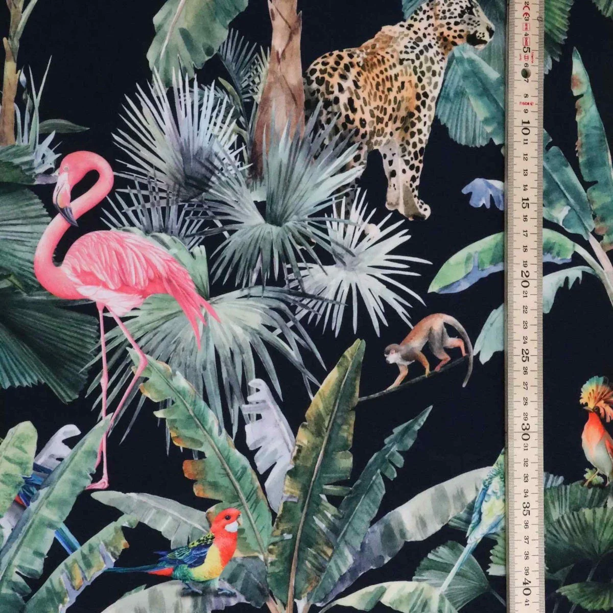 Wild Tropics Velvet Fabric - Image 5