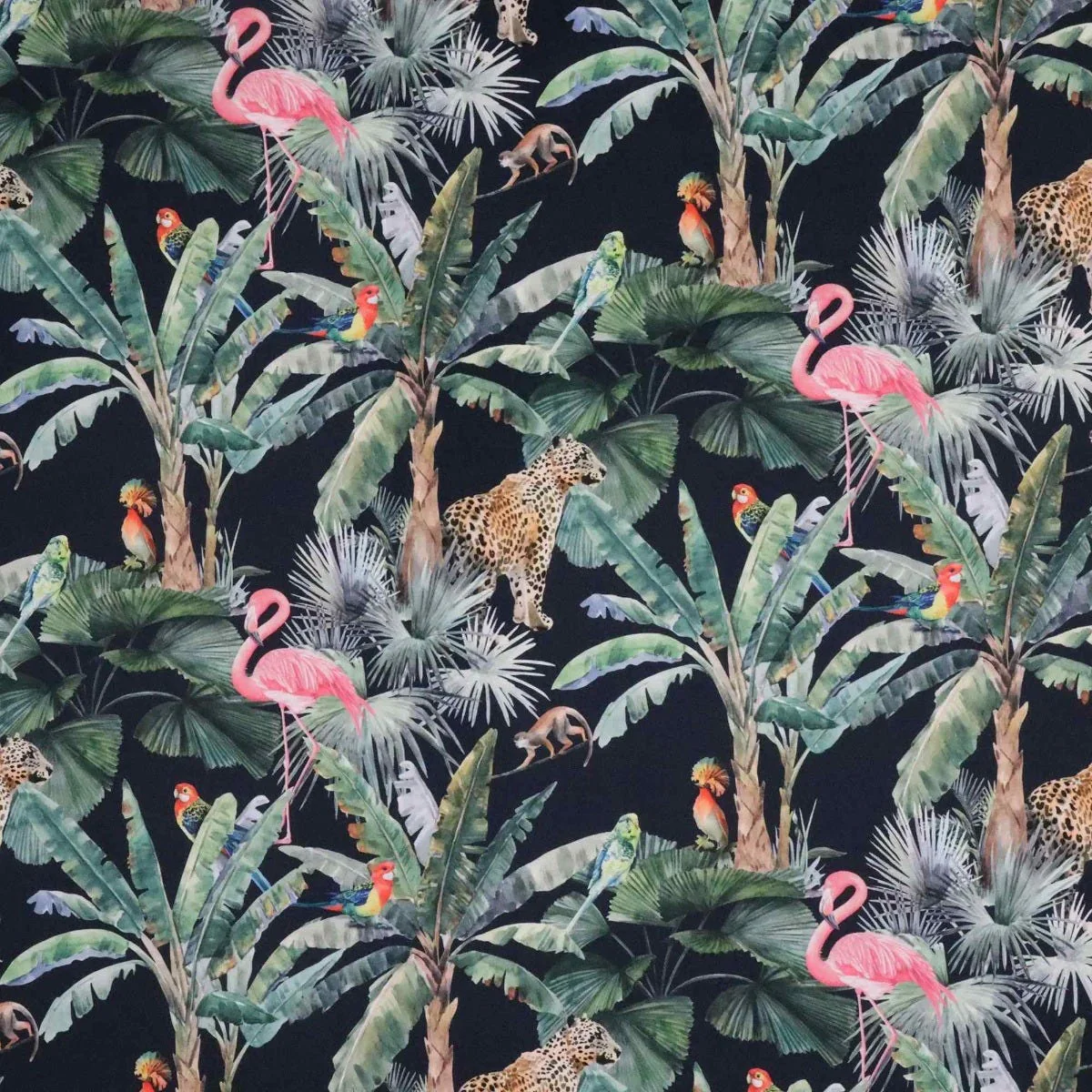Wild Tropics Velvet Fabric - Image 8
