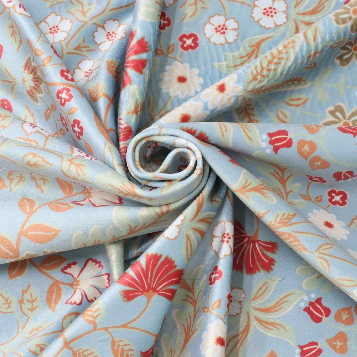 Windsor Duck Egg Velvet Fabric - Image 3