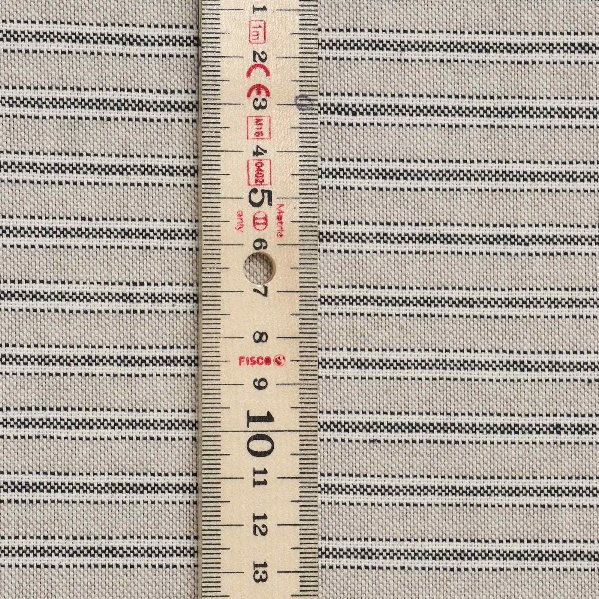 Yale Ticking Stripe Charcoal Double Width Fabric - Image 5