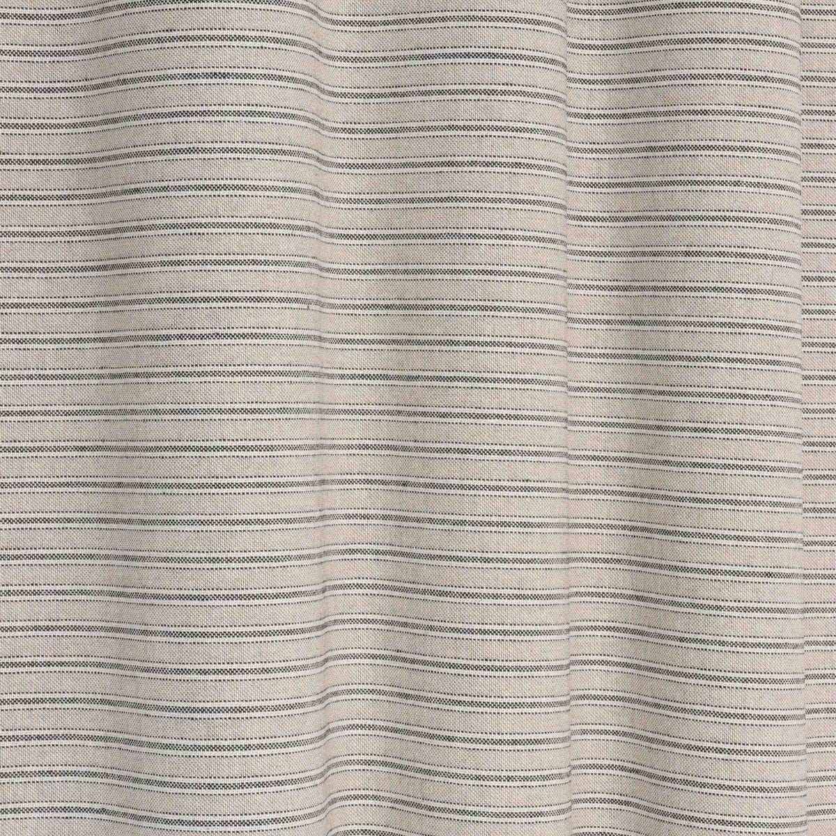 Yale Ticking Stripe Charcoal Double Width Fabric - Image 8