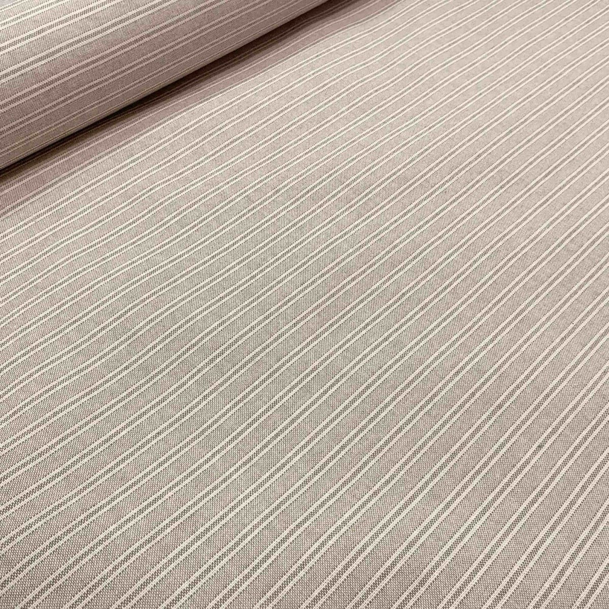 Yale Ticking Stripe Cream Double Width Fabric - Image 4