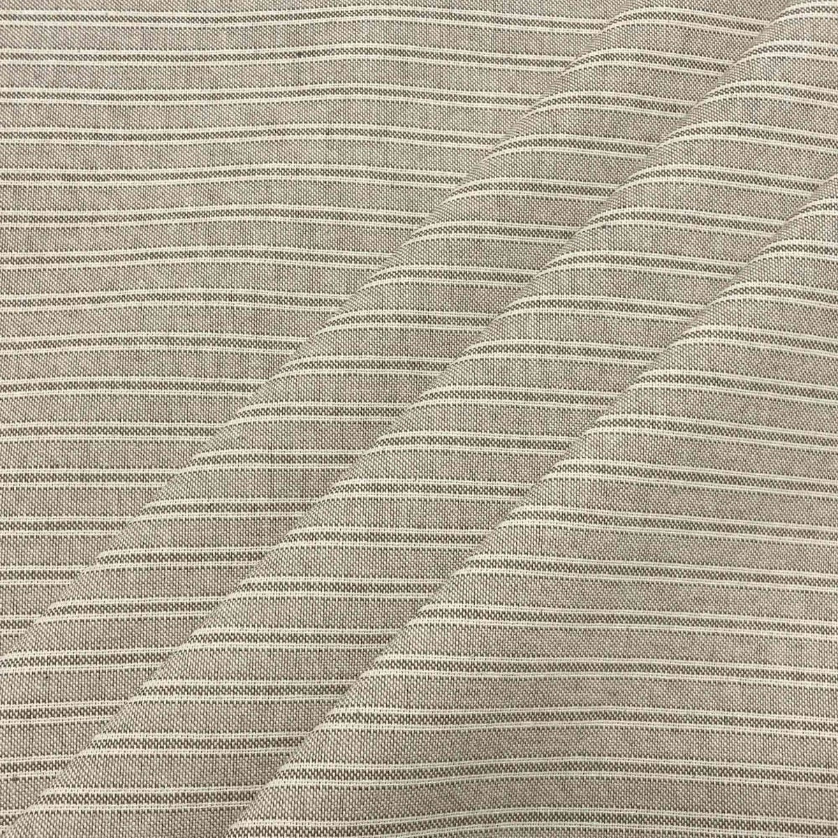 Yale Ticking Stripe Cream Double Width Fabric - Image 6