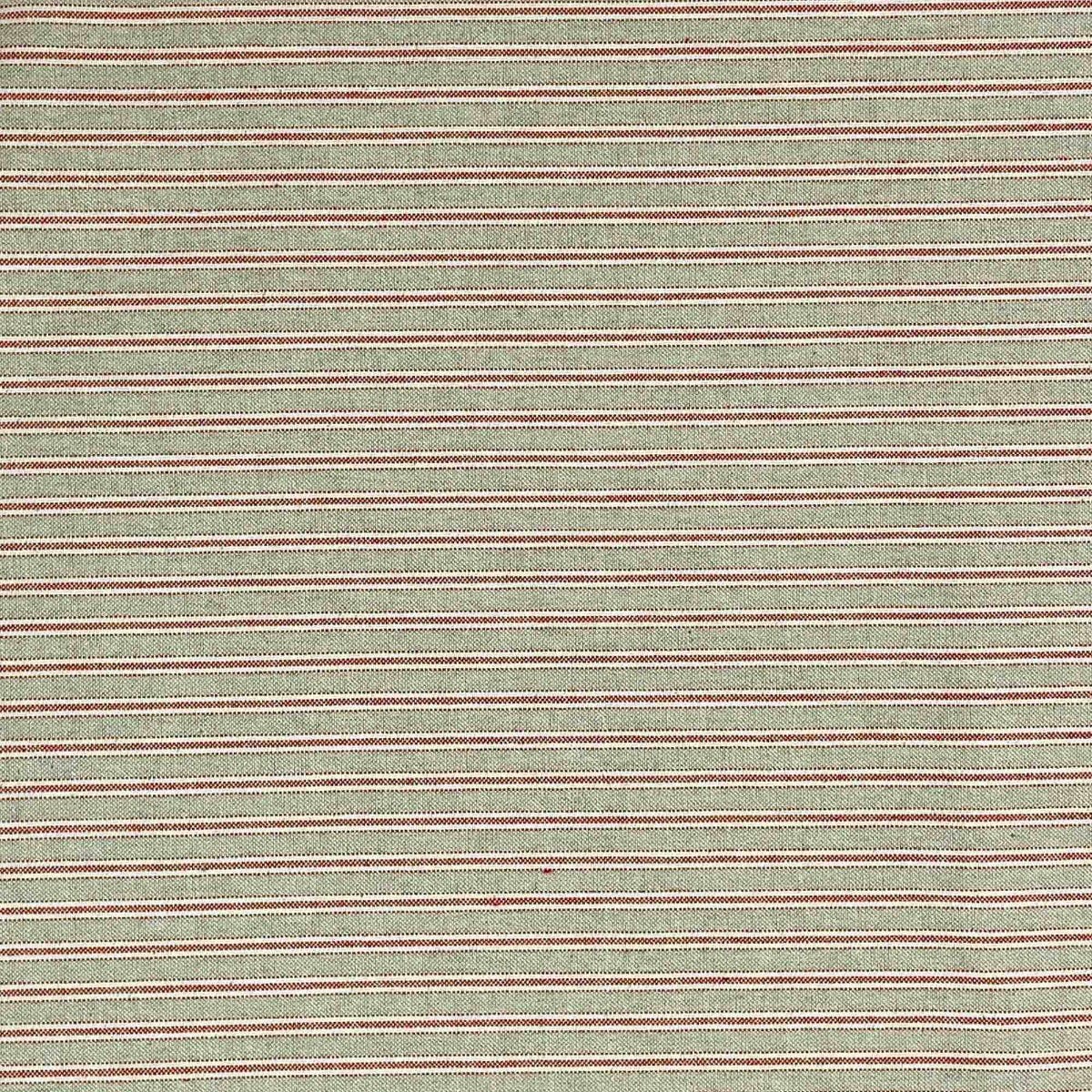 Yale Ticking Stripe Red Double Width Fabric - Image 8