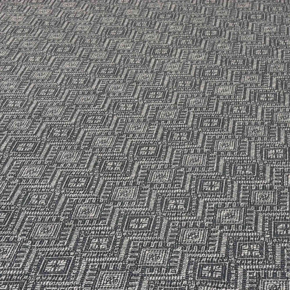 Yarmouth Ikat in Charcoal Fabric - Image 4