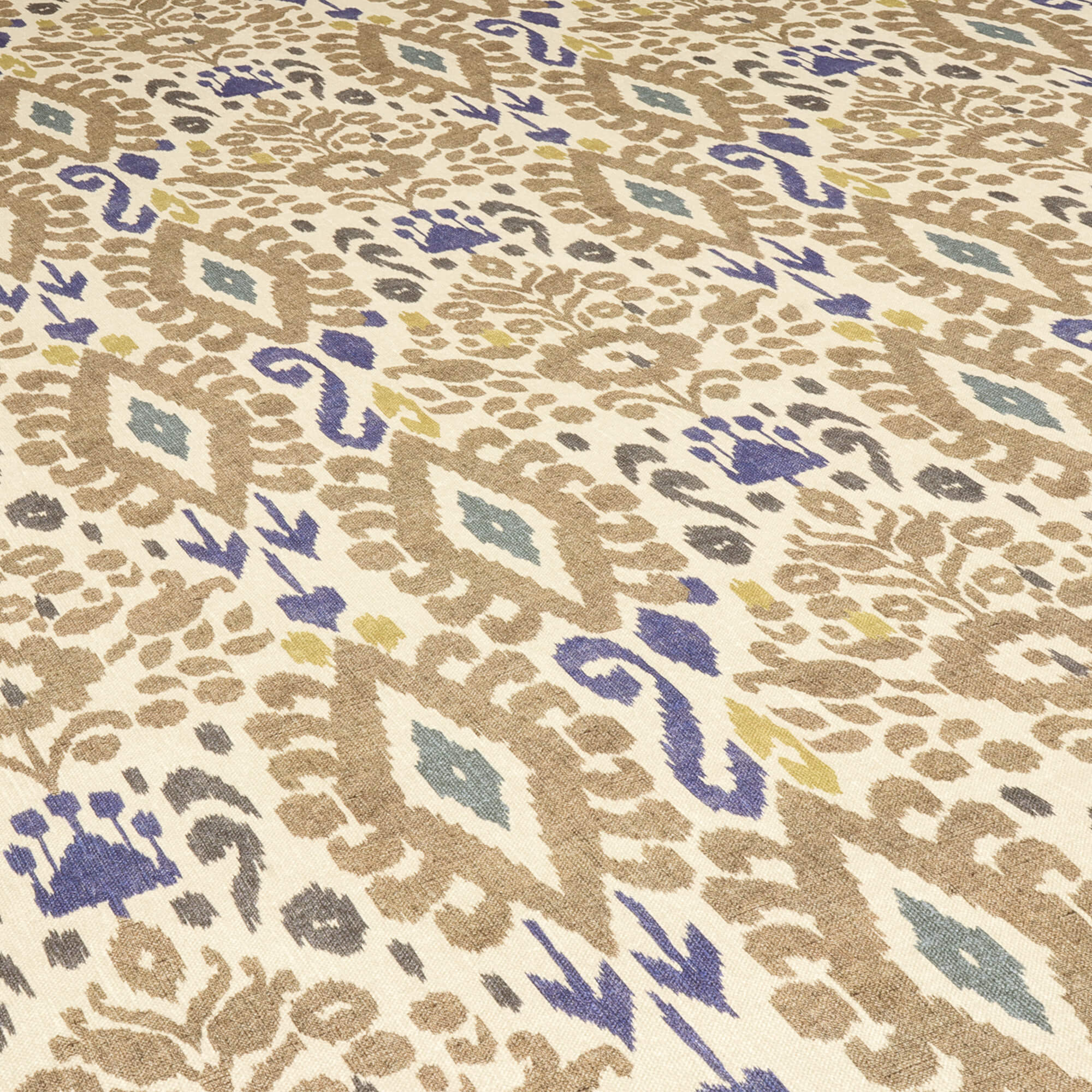 Zama Ikat Earth Fabric - Image 5