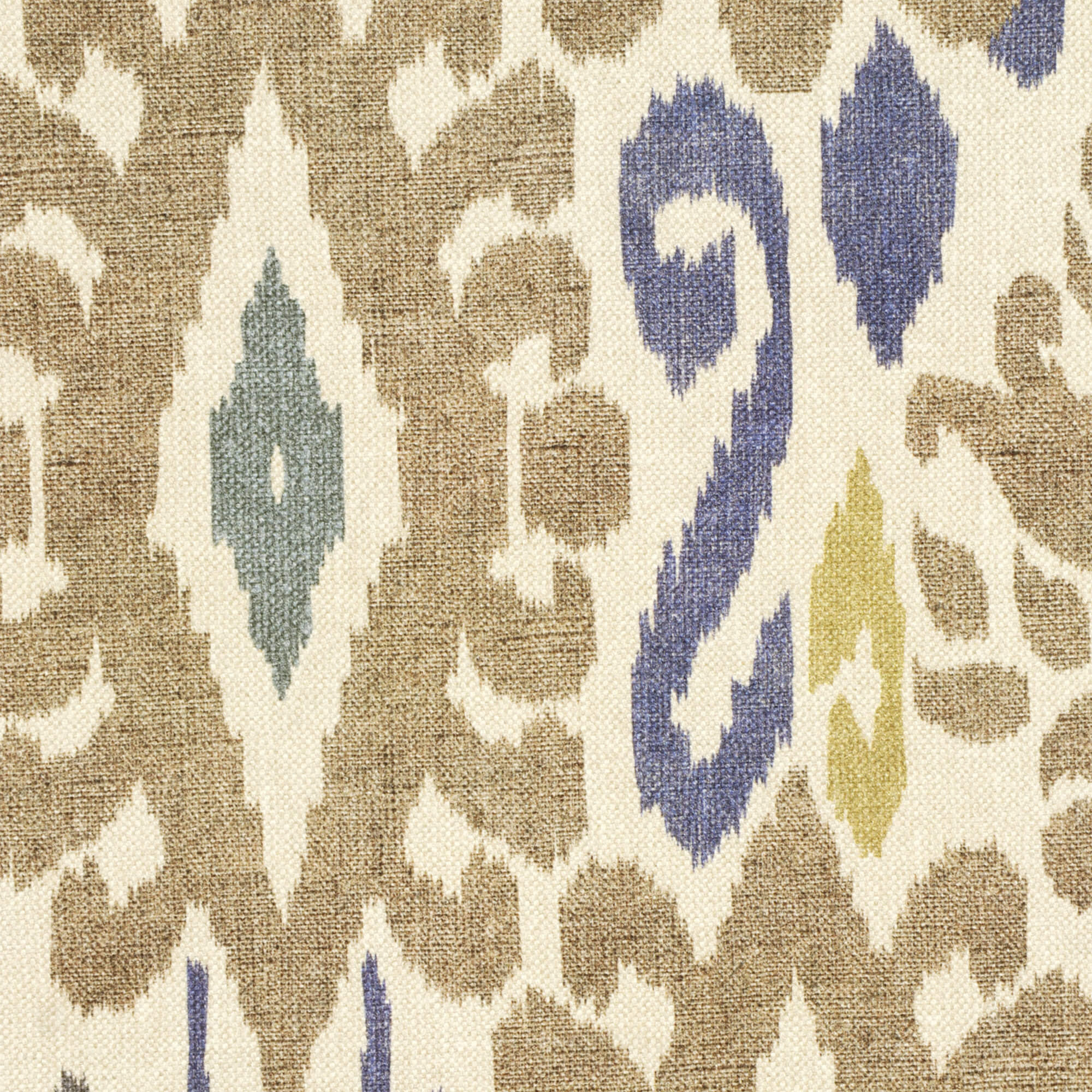 Zama Ikat Earth Fabric - Image 7