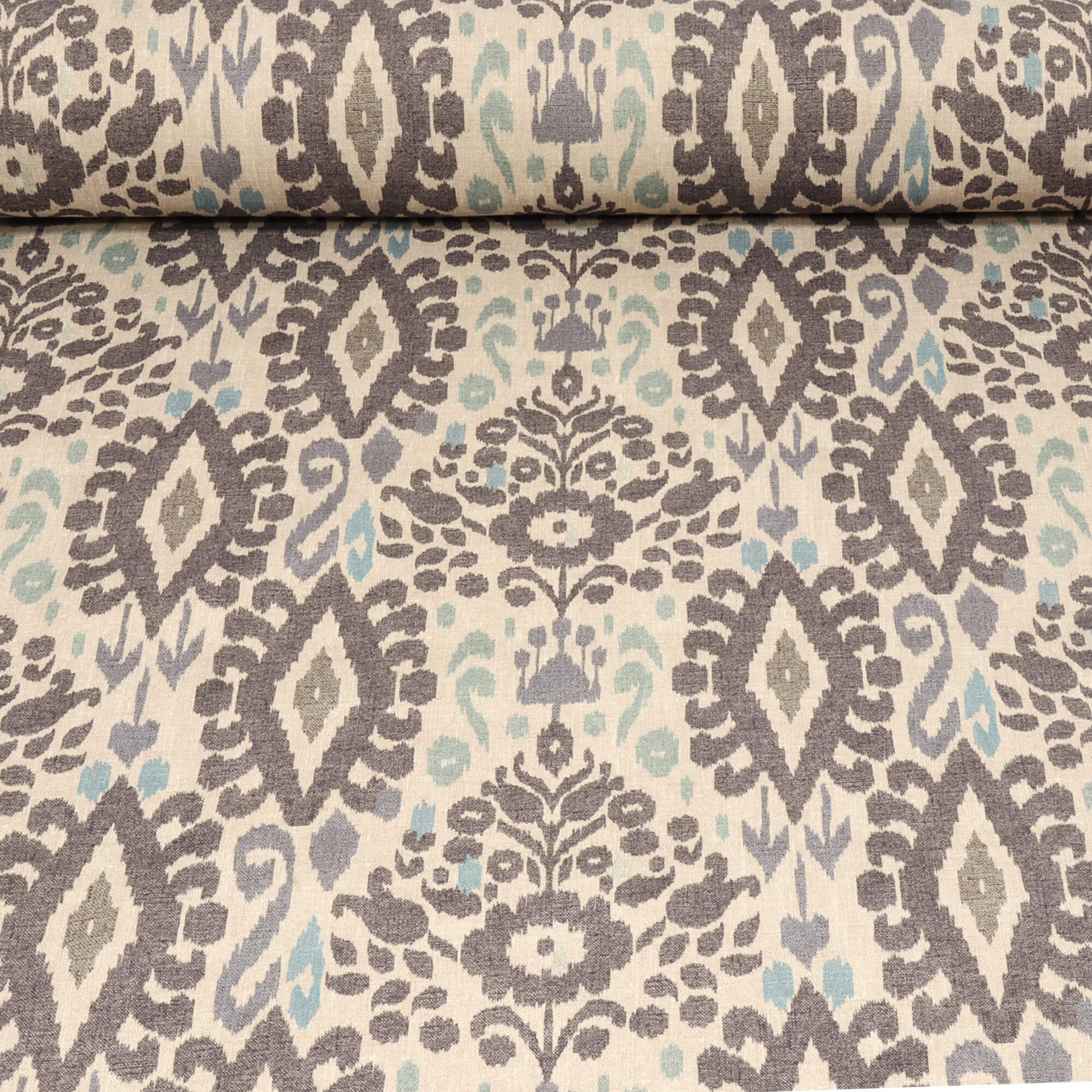 Zama Ikat Mineral Fabric - Image 2