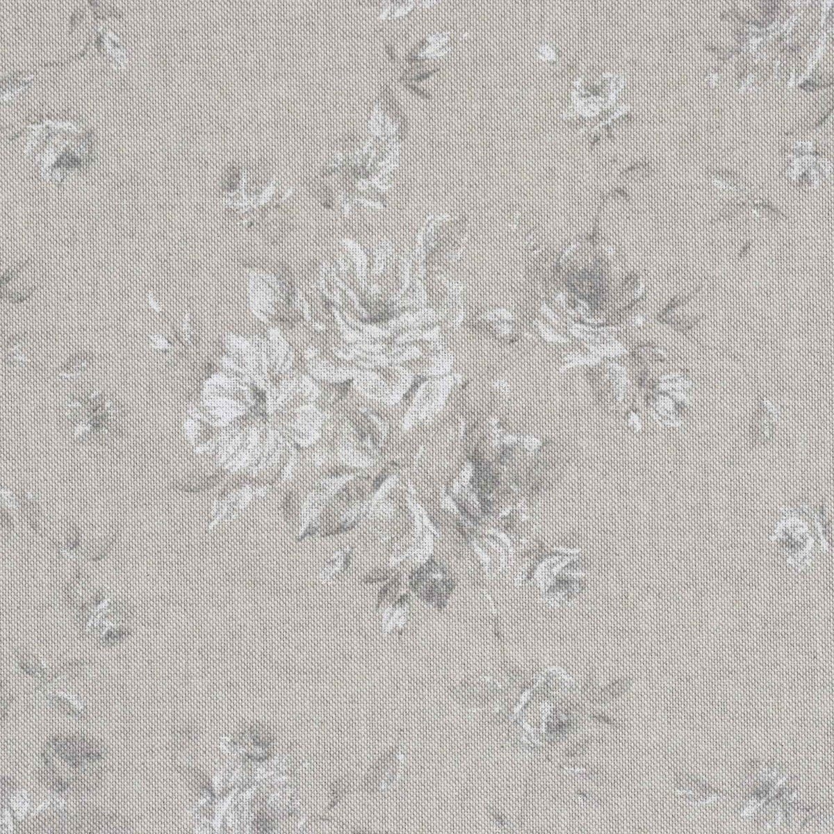 Zen Rose Dove Grey Fabric - Image 6